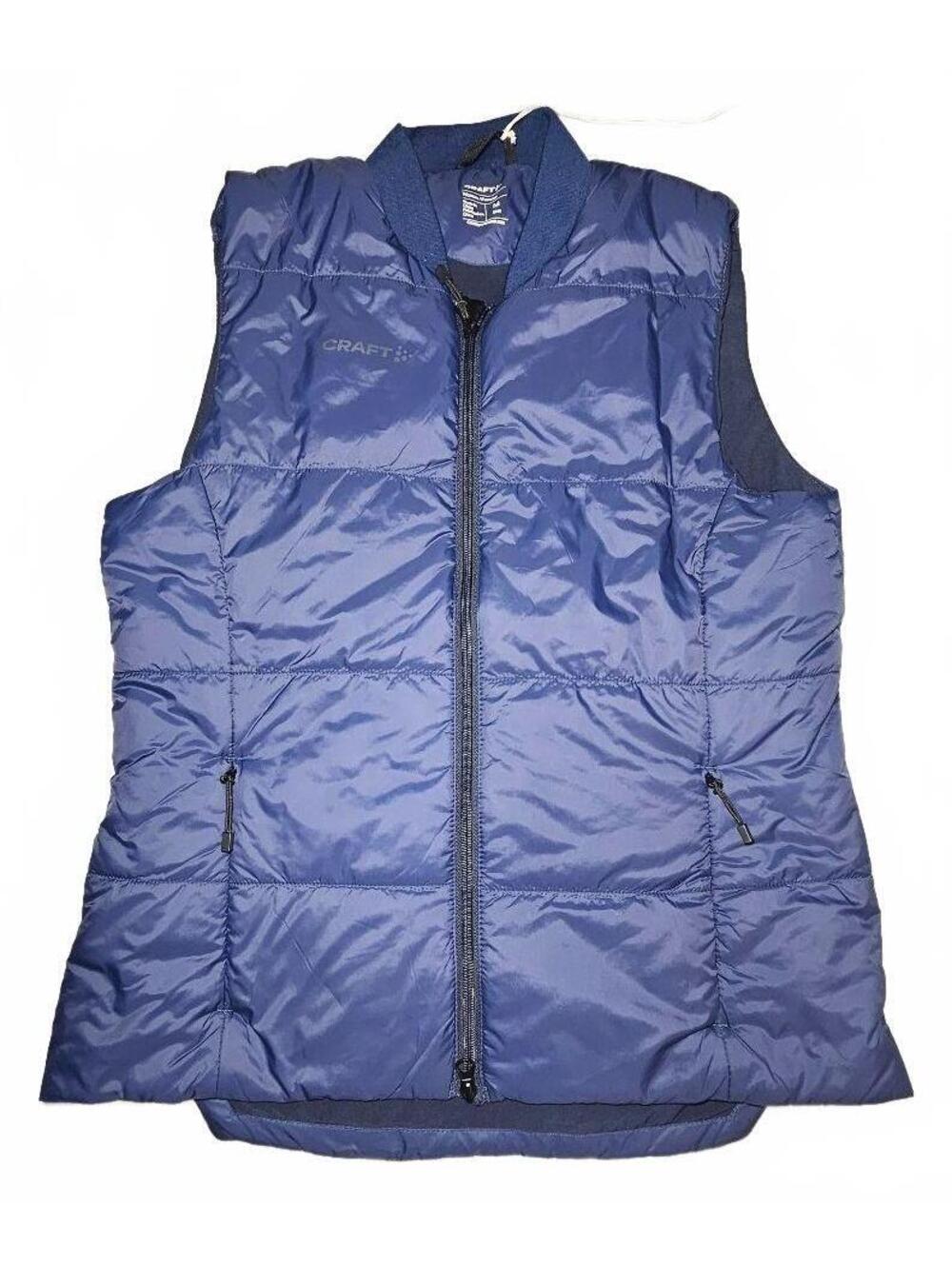 Craft Women M Blue Insulated Puffer Vest NWT Recycled